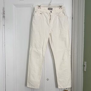 Everlane Cream Straight Leg Jeans